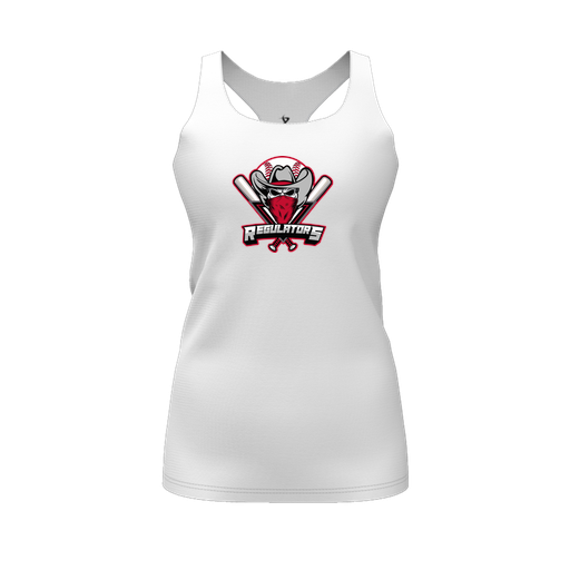 [FT0TRBWH-FYS-LOGO1] Decker Racerback Tank Top (Female Youth S, White)