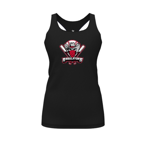 [FT0TRBBK-FYS-LOGO1] Decker Racerback Tank Top (Female Youth S, Black)