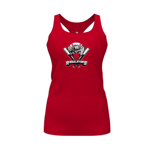 [FT0TRBRD-FYS-LOGO1] Decker Racerback Tank Top (Female Youth S, Red)