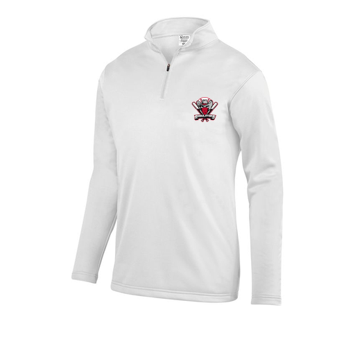 [FOLQFFWH-AS-LOGO1] Decker Men's FlexFleece 1/4 Zip (Adult S, White)