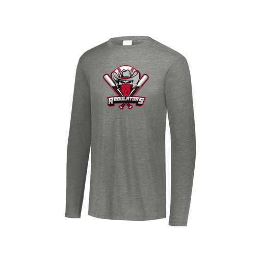[FTLCUBGY-YS-LOGO1] Decker Youth Tri-Blend T-Shirt - Long Sleeve (Youth S, Gray)